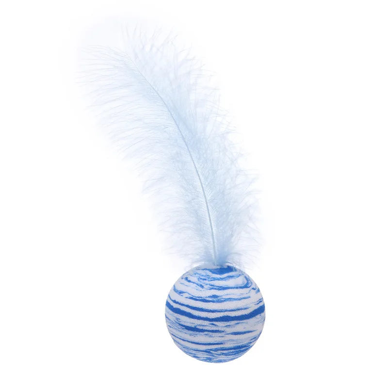 Cat Toy Stick Feather Wand With Bell Mouse Cage