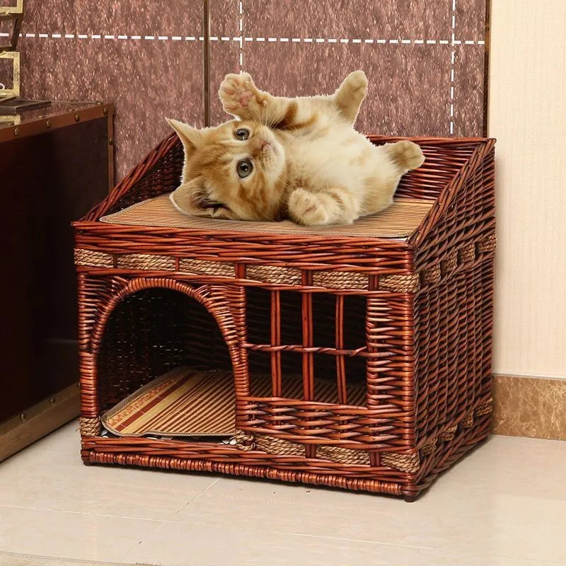Luxury Bamboo Pet House
