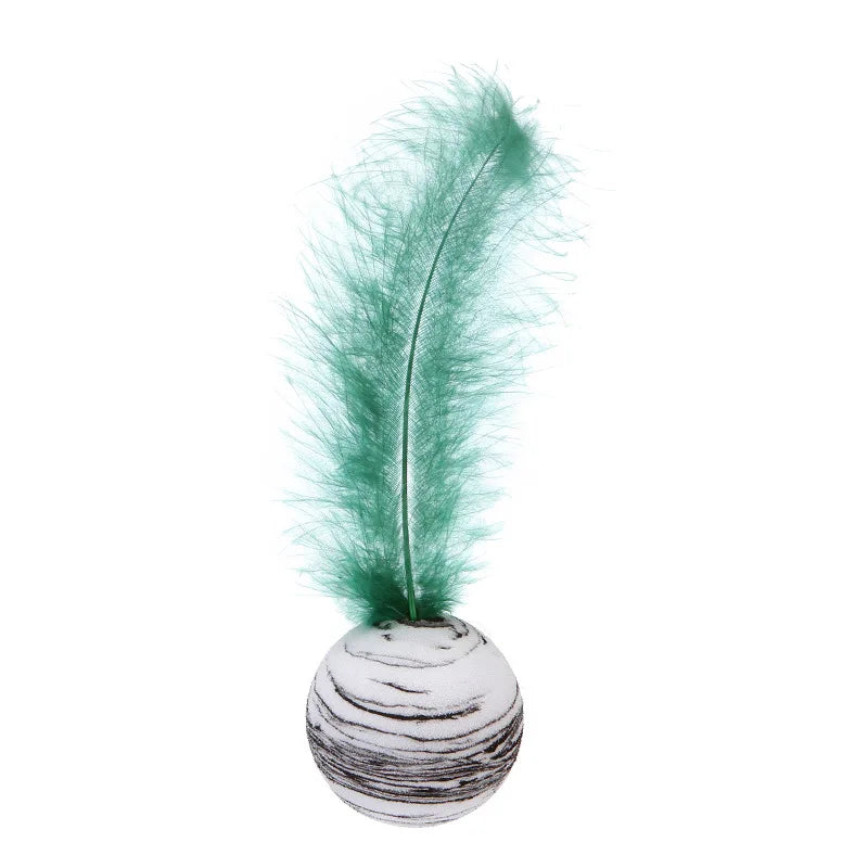 Cat Toy Stick Feather Wand With Bell Mouse Cage