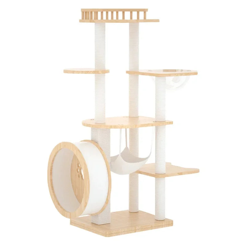 Fully Solid Wood Cat Climbing Frame